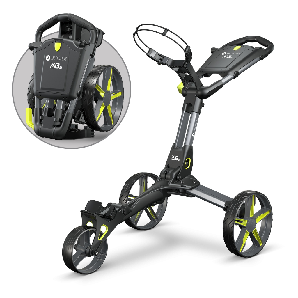 QB2 Push Trolley lime - Golf Concepts